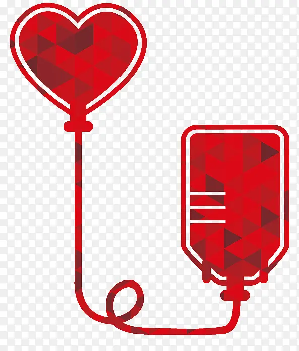 创意献血标识矢量素材