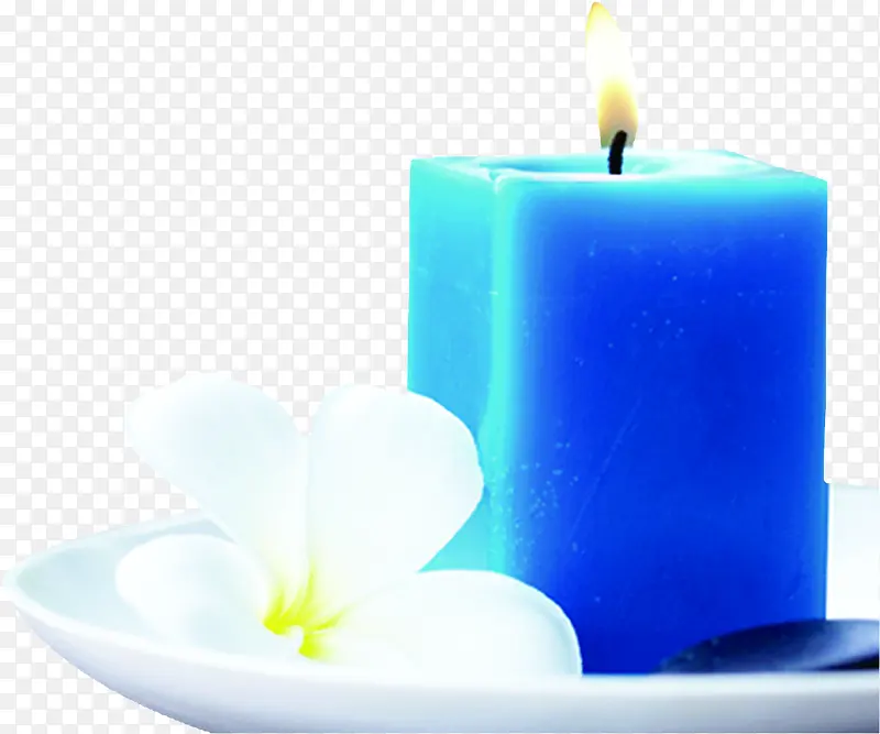 蓝色燃烧的蜡烛教师节