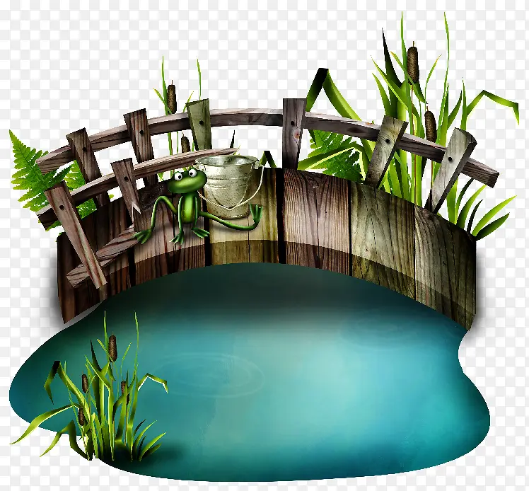 手绘小桥