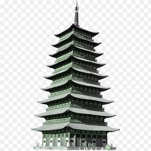 十层铁塔图