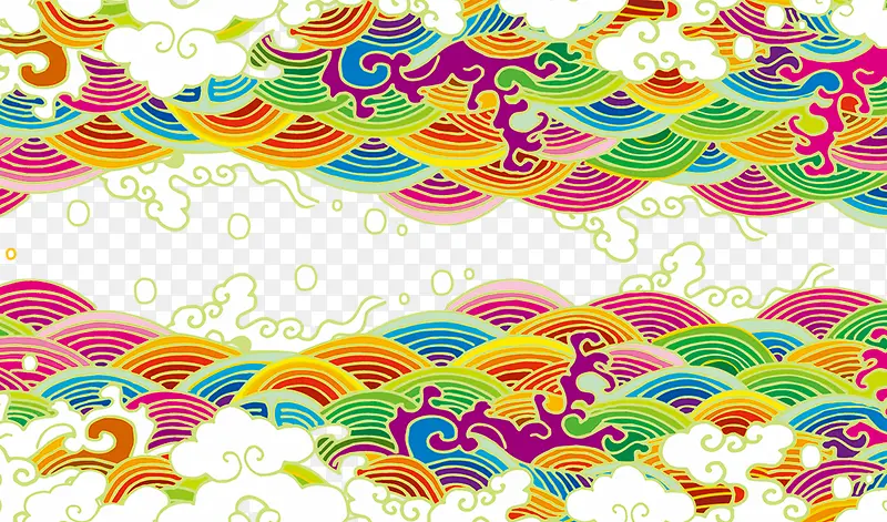 端午节炫彩祥云
