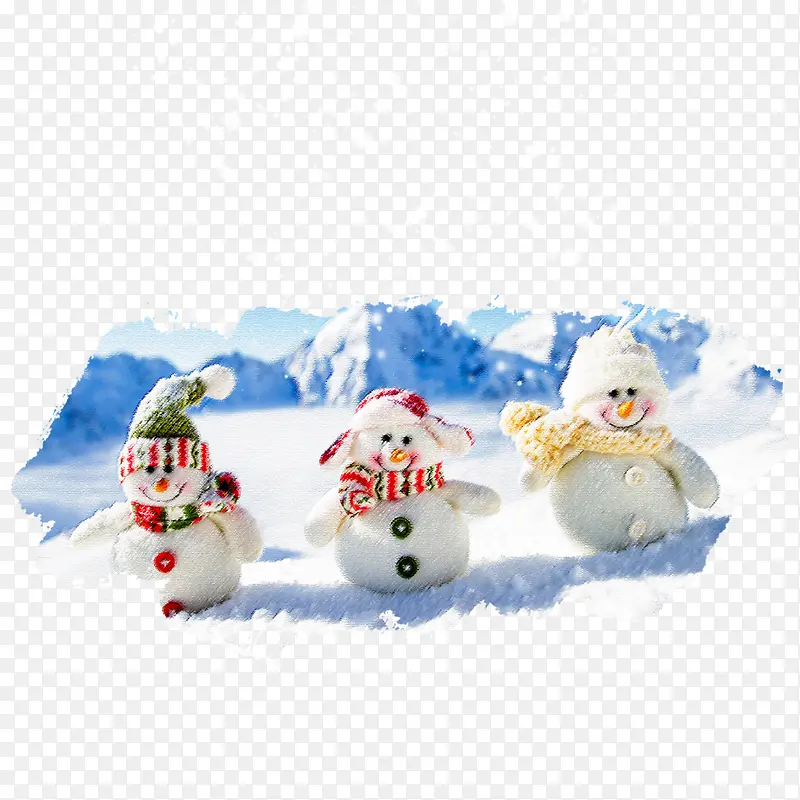 卡通小雪人