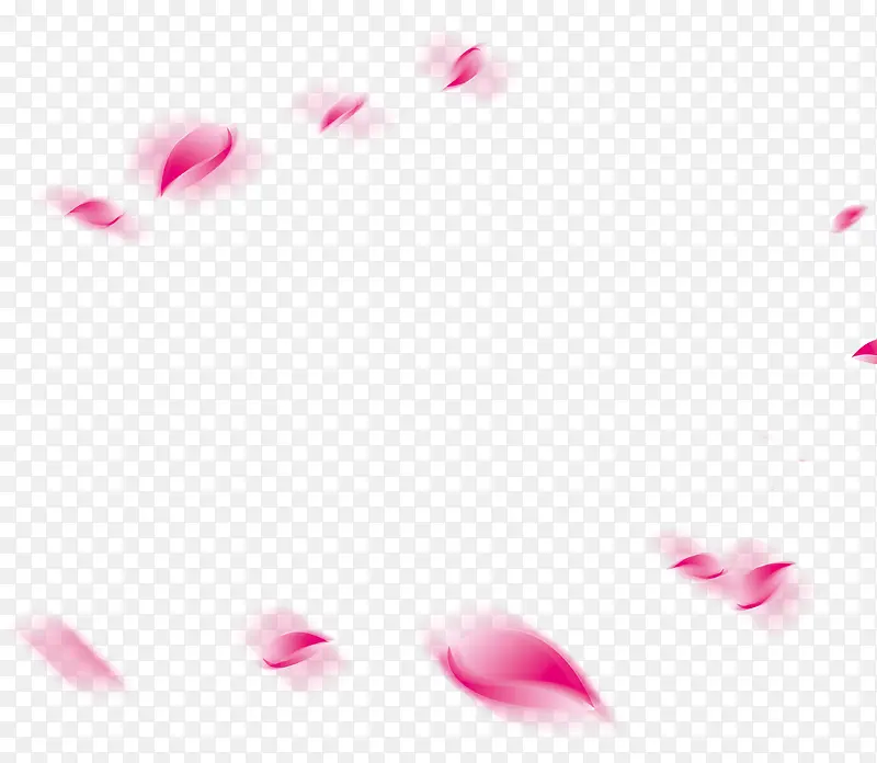 粉色花瓣模糊虚化素材