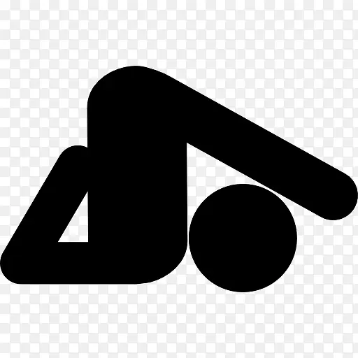 男子瑜伽伸展背部图标