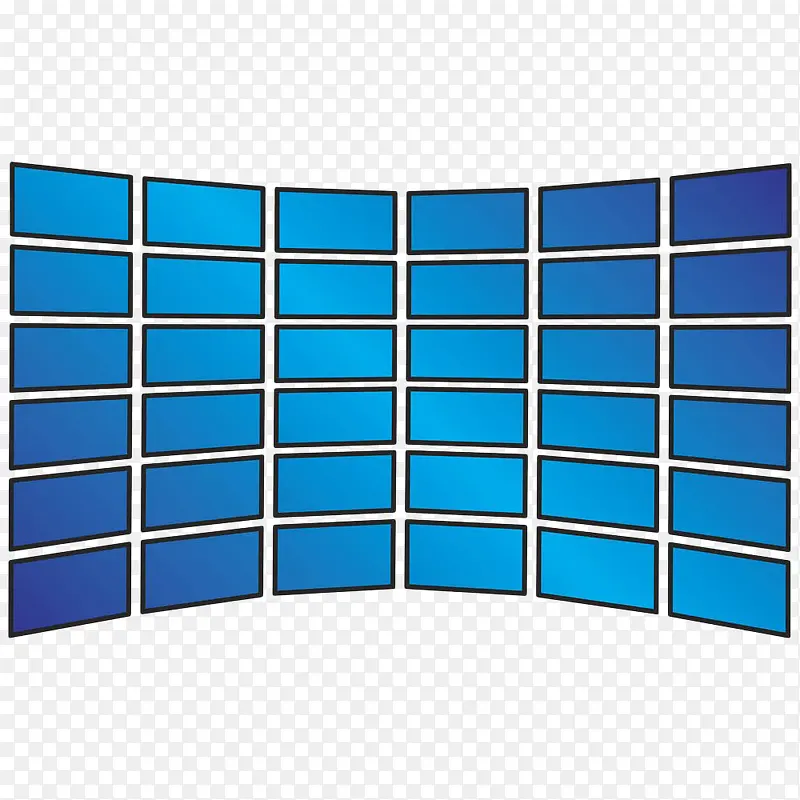 蓝色电视LED大屏幕