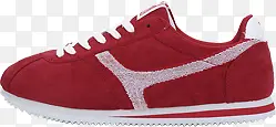 红色运动鞋跑鞋实物图片
