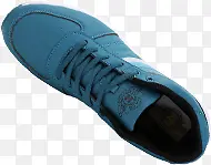 蓝色运动鞋实物图片