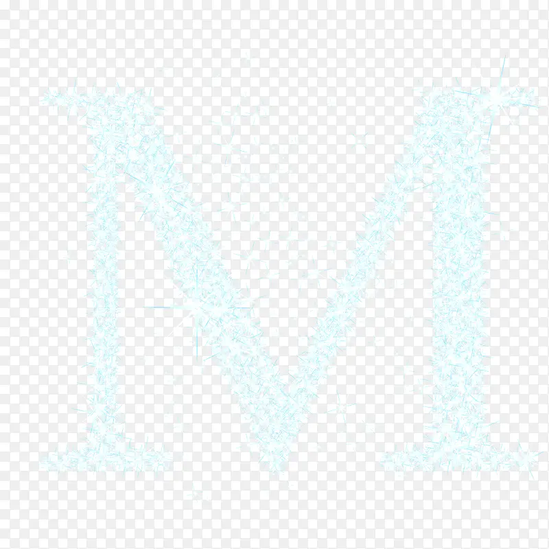 星光英文字母M