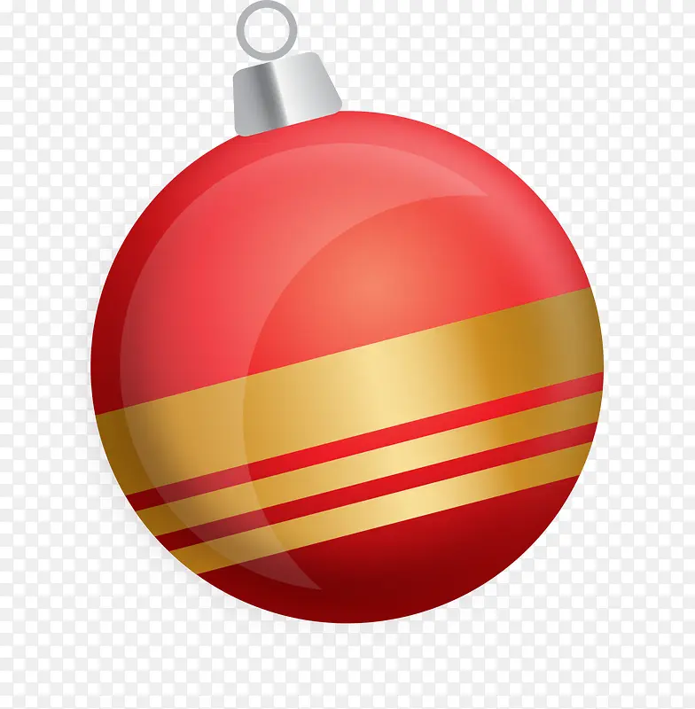 红色圣诞节彩球