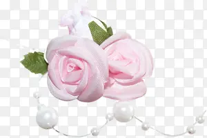 浅粉玫瑰珍珠图片