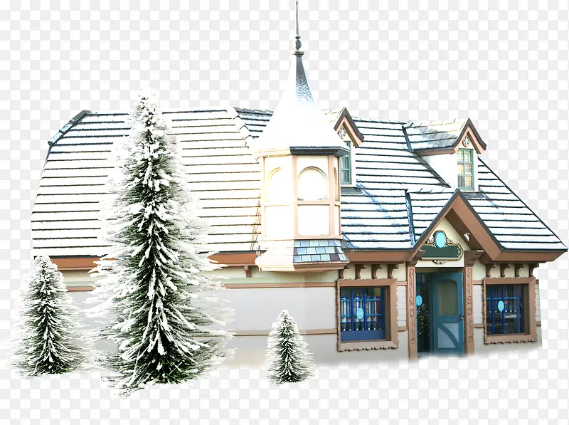 冬季建筑欧式美景