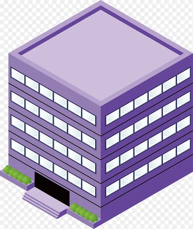 紫色楼房