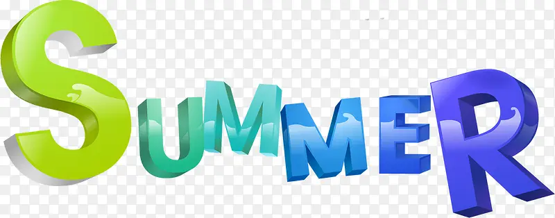 summer艺术字