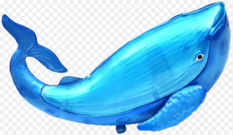 蓝色手绘鲸鱼装饰