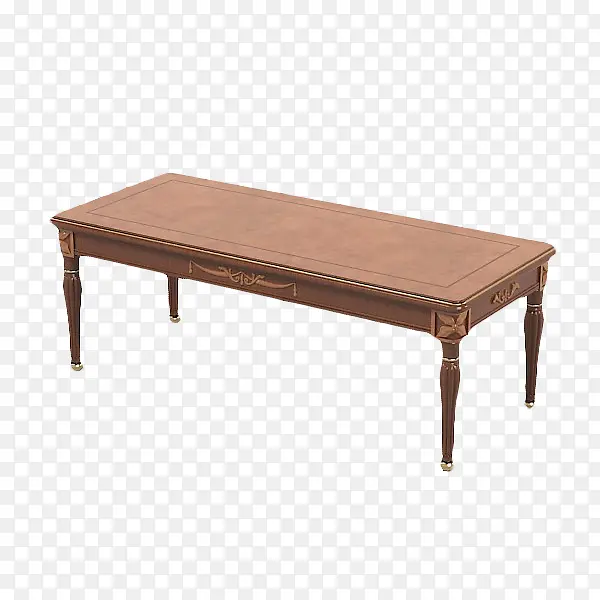 简单棕色长条桌