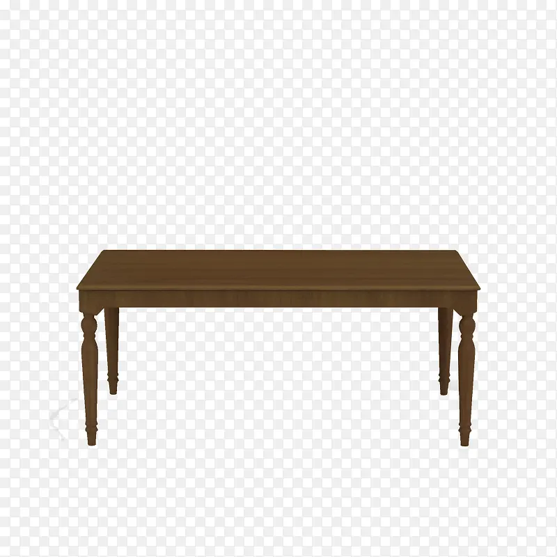 棕色简单案桌