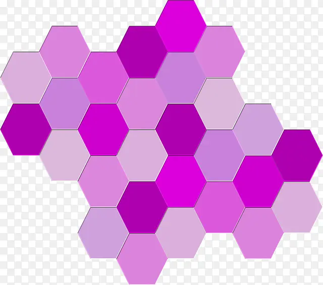 紫色蜂巢图形