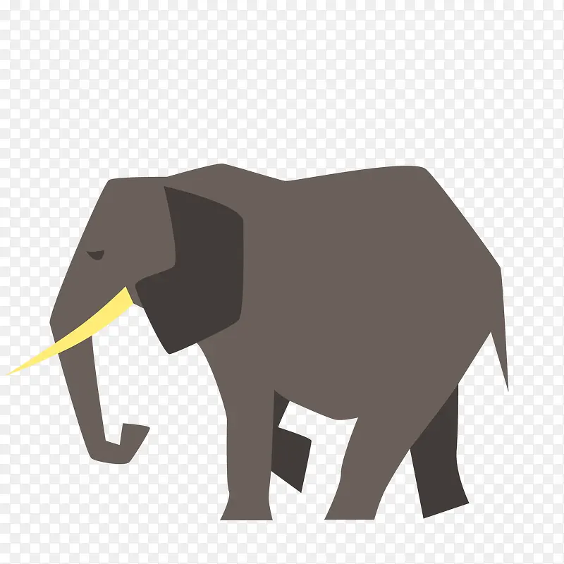 卡通野生动物大象设计