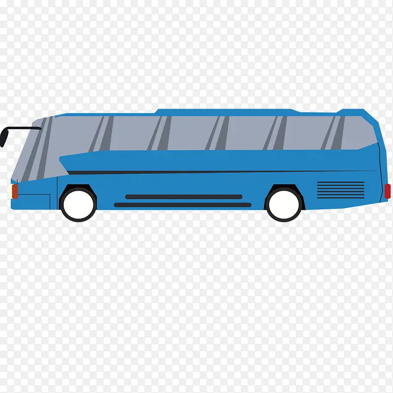 蓝色的长途巴士