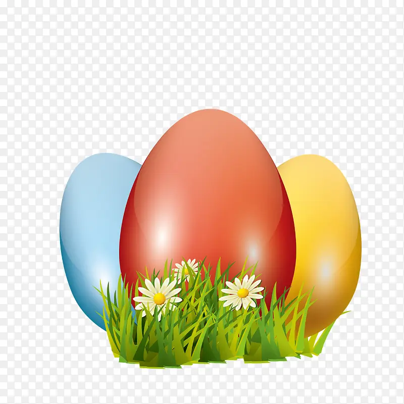 漂亮可爱的彩色鸡蛋