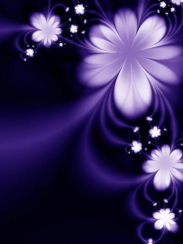 紫色梦幻花背景