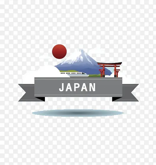 日本旅行海报图案