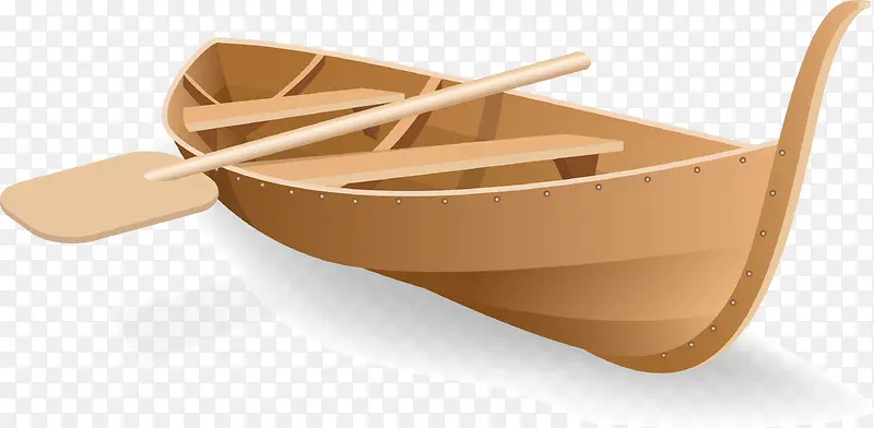 矢量手绘木船