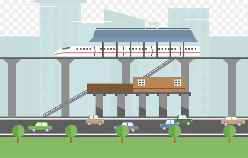 城市交通矢量