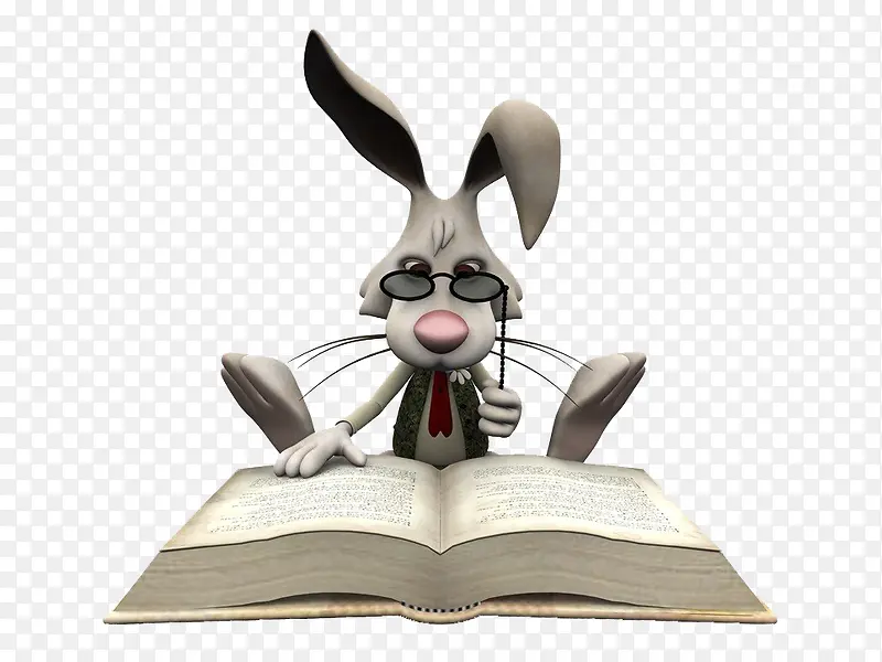 小兔子看书
