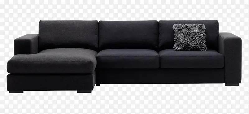 黑色整套沙发