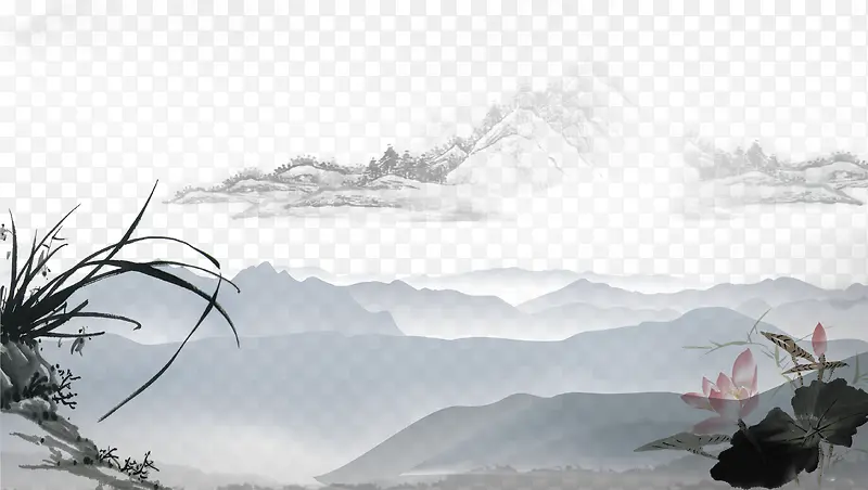 中国风背景边框装饰图