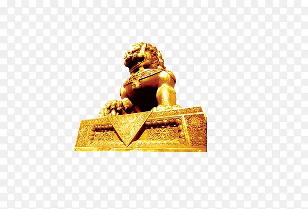金狮雕像