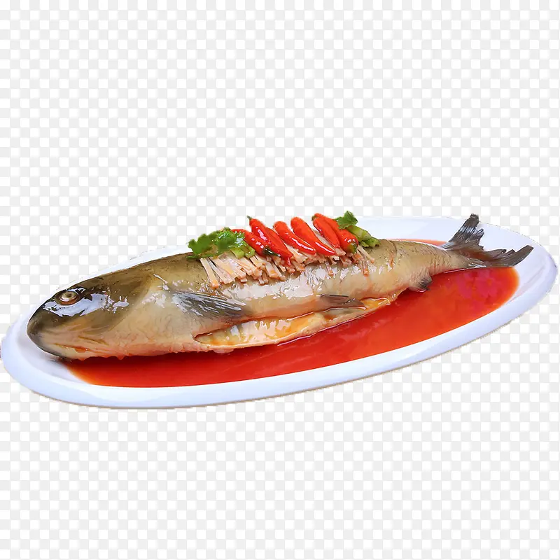 产品实物餐饮美食花鲢鱼