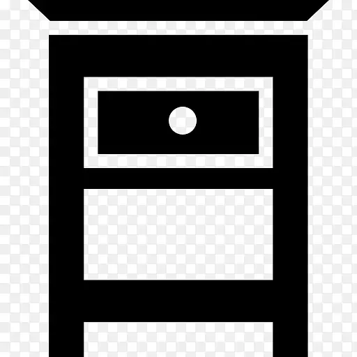 卧室家具小桌子床侧图标