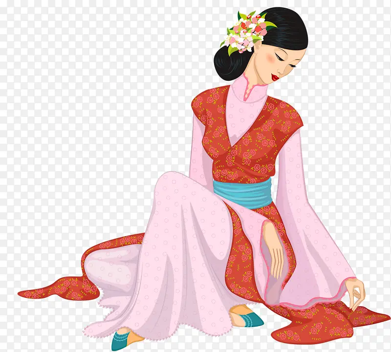 古代日本韩国女子