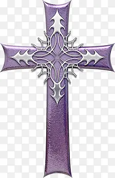 紫色十字架