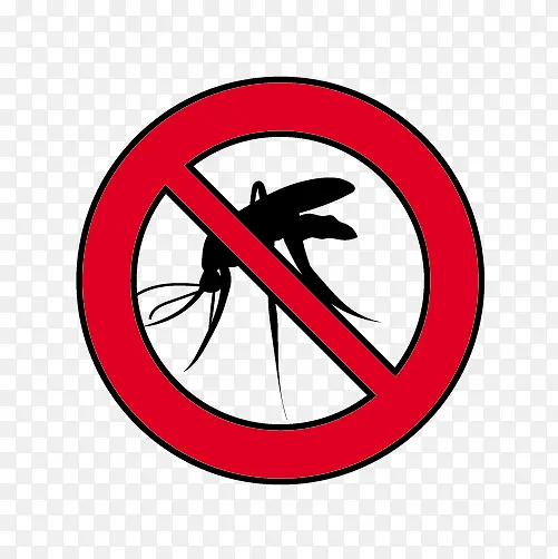 有害动物蚊子标志