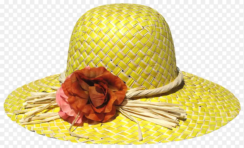 花朵装饰帽子