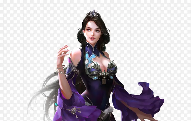 紫色可爱女神服饰