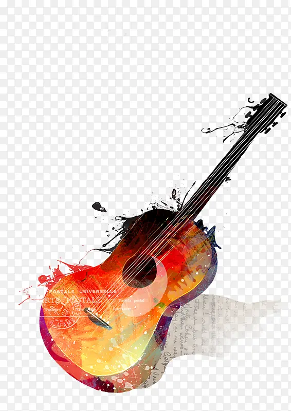 吉他的海报设计元素