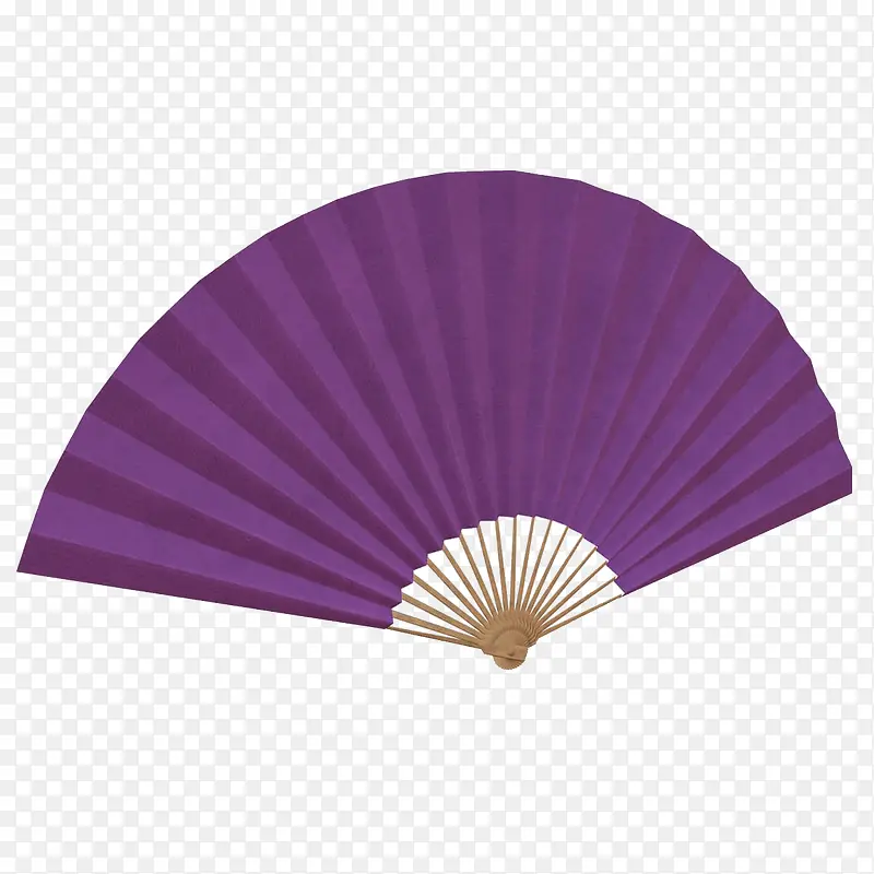 紫色日本折扇