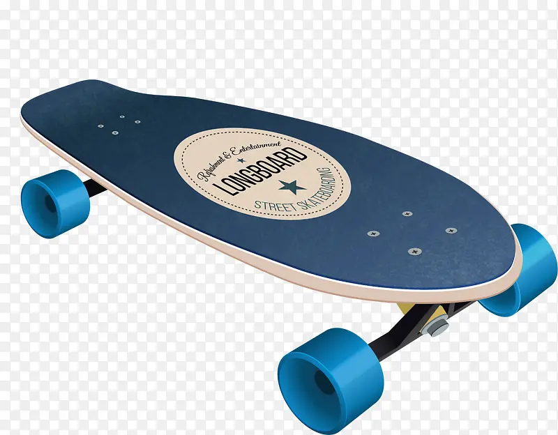世界滑板日蓝色滑板