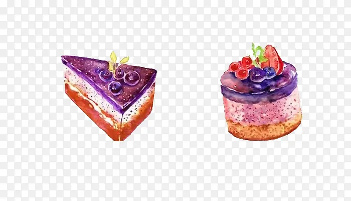五颜六色的蛋糕