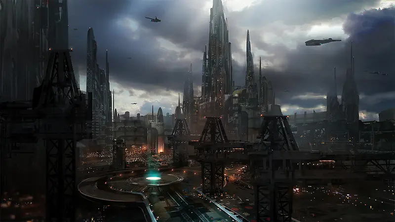 科幻未来都市景观