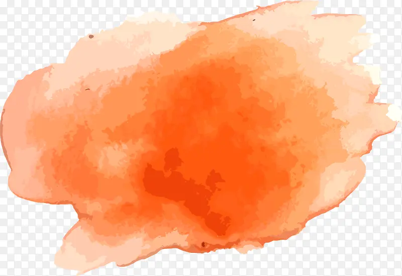 水彩橘色涂鸦背景
