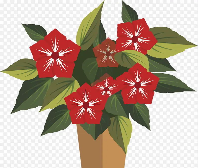 盆栽鲜花PNG下载