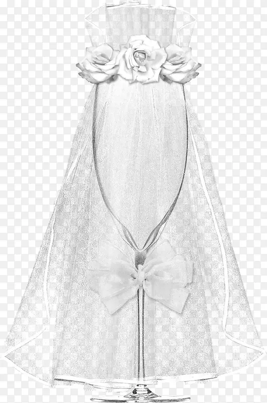 手绘婚礼花篮