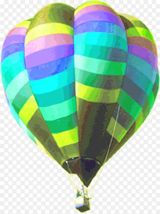 马卡龙颜色涂鸦热气球效果