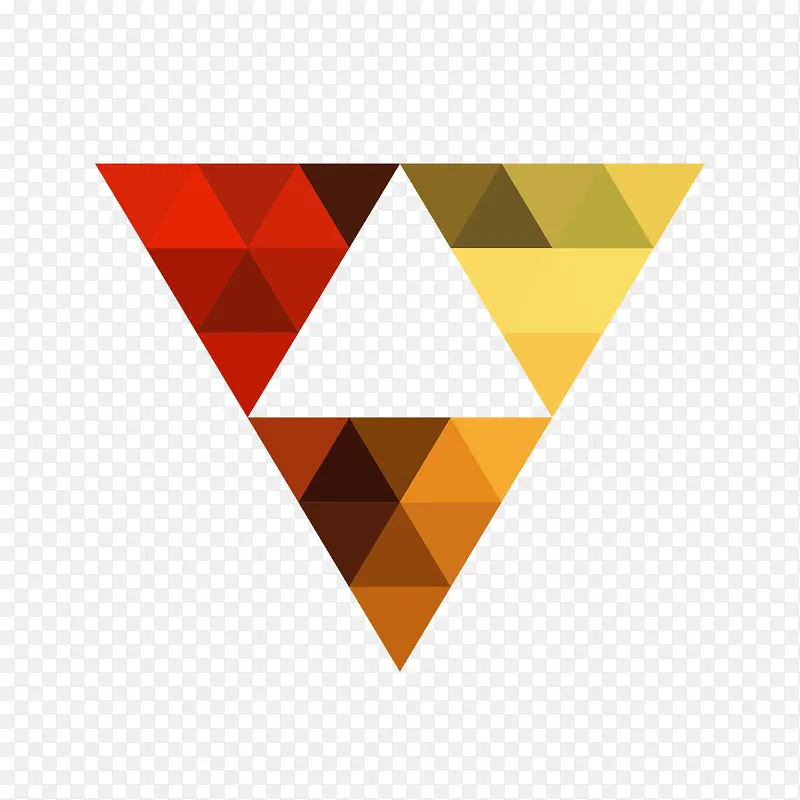 几何三角组合海报底纹
