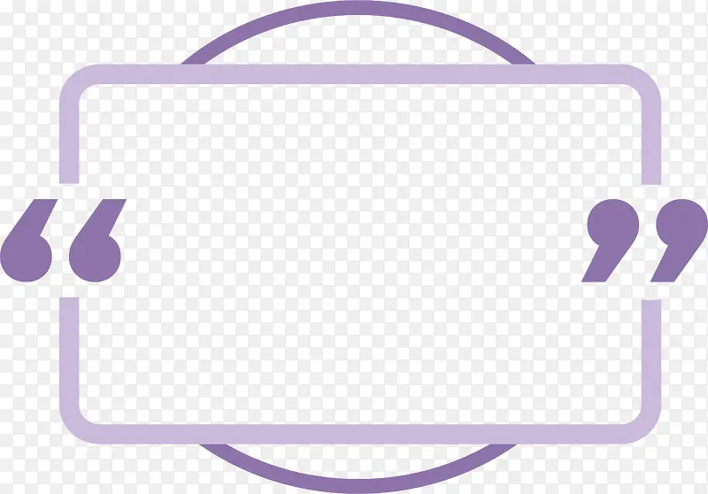 紫色线条组合标题框